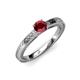 3 - Aine 6.00 mm Round Ruby Solitaire Engagement Ring 