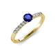 4 - Juan Blue Sapphire and Diamond Engagement Ring 