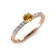4 - Juan Citrine and Diamond Engagement Ring 
