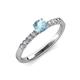 4 - Juan Aquamarine and Diamond Engagement Ring 