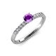 4 - Juan Amethyst and Diamond Engagement Ring 