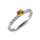 4 - Juan Citrine and Diamond Engagement Ring 