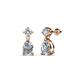 1 - Arina Diamond Dangling Stud Earrings 