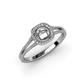 2 - Seana Semi Mount Halo Engagement Ring 