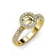 3 - Nora Semi Mount Halo Engagement Ring 