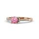 1 - Enlai Pink Tourmaline and Diamond Engagement Ring 