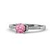 1 - Enlai Pink Tourmaline and Diamond Engagement Ring 