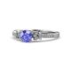 1 - Freya Tanzanite and Diamond Butterfly Engagement Ring 
