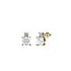 1 - Sera White Sapphire and Diamond Two Stone Stud Earrings 