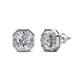 1 - Kaia Diamond Halo Stud Earrings 
