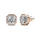1 - Kaia Diamond Halo Stud Earrings 