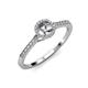 3 - Cyra Semi Mount Halo Engagement Ring 