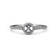 4 - Cyra Semi Mount Halo Engagement Ring 