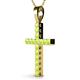 2 - Aja Peridot Cross Pendant 