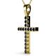 2 - Aja Black Diamond Cross Pendant 