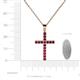 4 - Aja Ruby Cross Pendant 