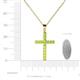 4 - Aja Peridot Cross Pendant 