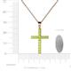 4 - Aja Peridot Cross Pendant 