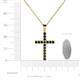 4 - Aja Black Diamond Cross Pendant 