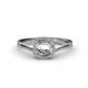 3 - Seana Semi Mount Halo Engagement Ring 