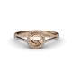3 - Seana Semi Mount Halo Engagement Ring 
