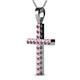 2 - Aja Pink Tourmaline Cross Pendant 