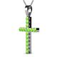 2 - Aja Peridot Cross Pendant 