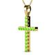 2 - Aja Peridot Cross Pendant 