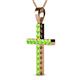 2 - Aja Peridot Cross Pendant 