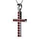 2 - Aja Red Garnet Cross Pendant 