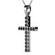 2 - Aja Black Diamond Cross Pendant 
