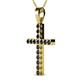 2 - Aja Black Diamond Cross Pendant 