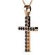 2 - Aja Black Diamond Cross Pendant 