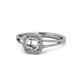 1 - Seana Semi Mount Halo Engagement Ring 