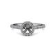3 - Milah Semi Mount Halo Engagement Ring 