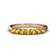 1 - Reina 3.00 mm Citrine 7 Stone Wedding Band 