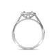 6 - Hain Semi Mount Halo Engagement Ring 