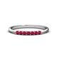 1 - Reina 2.30 mm Ruby 7 Stone Wedding Band 