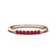 1 - Reina 2.30 mm Ruby 7 Stone Wedding Band 