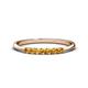 1 - Reina 2.30 mm Citrine 7 Stone Wedding Band 