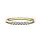 1 - Reina 2.30 mm Diamond 7 Stone Wedding Band 