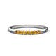 1 - Reina 2.30 mm Citrine 7 Stone Wedding Band 