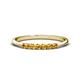 1 - Reina 2.30 mm Citrine 7 Stone Wedding Band 