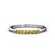 1 - Reina 2.00 mm Citrine 7 Stone Wedding Band 