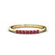 1 - Reina 2.00 mm Ruby 7 Stone Wedding Band 