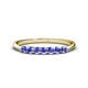1 - Reina 2.60 mm Tanzanite 7 Stone Wedding Band 