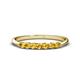 1 - Reina 2.60 mm Citrine 7 Stone Wedding Band 