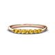 1 - Reina 2.60 mm Citrine 7 Stone Wedding Band 