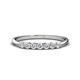 1 - Reina 2.60 mm Diamond 7 Stone Wedding Band 