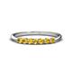 1 - Reina 2.60 mm Citrine 7 Stone Wedding Band 
